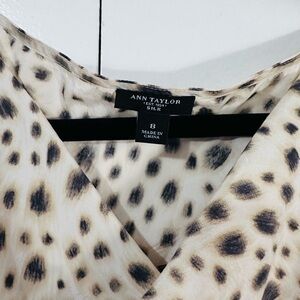 Ann Taylor Gray Silk Blouse